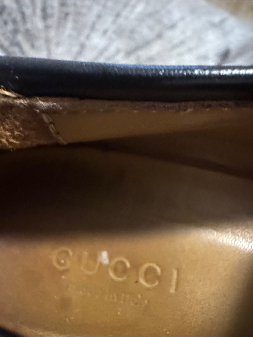 Gucci Black Velvet Horsebit Loafers - Picture 5 of 7